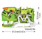 Schutzleiter-Reihenklemme 0,25-4qmm gn/ge 1Etage Hutschiene TH35