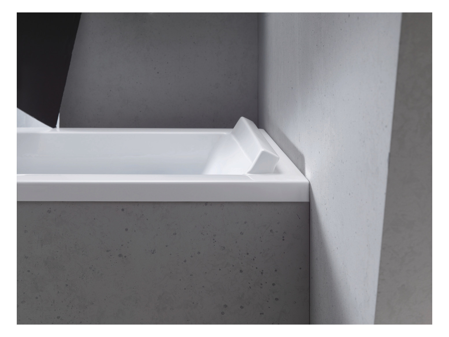 Duravit Rechteck-Badewanne Starck 190 x 90 x 46 cm, Einbauversion, 2 Rückenschrägen, weiß