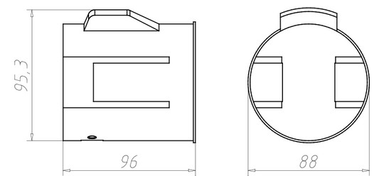 Kaiser Einbaugehäuse ThermoX LED 9320-21 