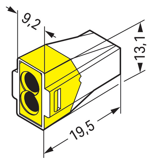 Steckklemme 2f 400V 24A 1,5-2,5qmm ge f.Massivleiter