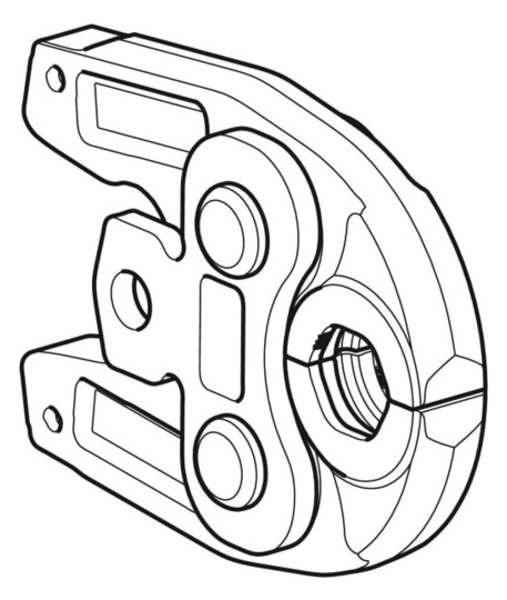 Geberit Pressbacke Mapress Ø 15 mm, Kompatibilität (1), verzinkt