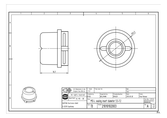 HART Dichteinsatz M16        21010102003 