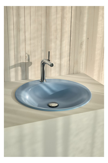 Einbau-Waschtisch BetteLux Oval A220 50x50cm, PW, ägäis