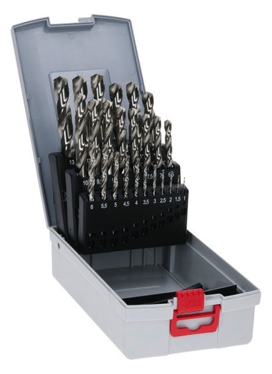 Bohrerset 25tlg Ø1-13mm HSS-G Box KstBox