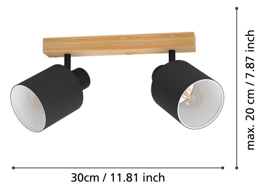 EGLO Spot BATALLAS braun, schwarz  99489 