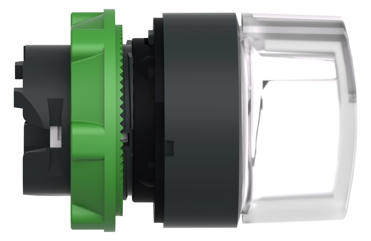 Wahlschalter 3stuf Drehkn bel.b ws rnd Geeignet für Beleuchtung Ø22,5mm