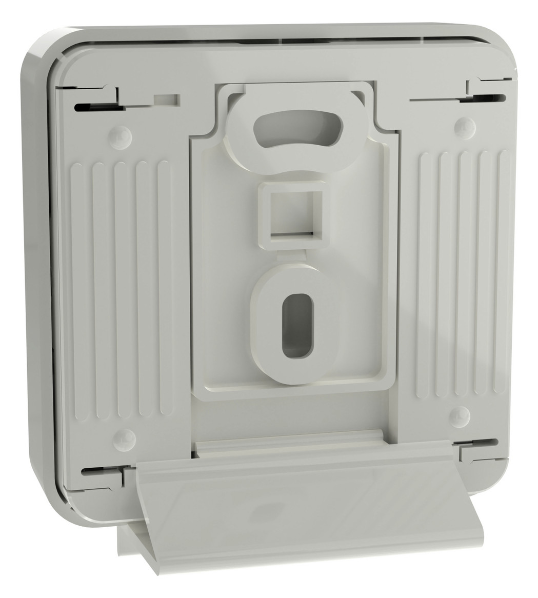 Raumtemperaturregler AP Wiser Funkb ws glz Basis+m.Geh Mit Vor-Ort Bedienung