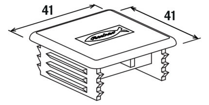 Vermaßte Strichzeichnung