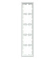 Rahmen 5f lows glz D-Life Kst f.GEB-K Unterputzmontage Thermopl