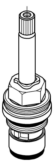 GROHE Oberteil 45869 1/2" Keramik rechts Carbodur