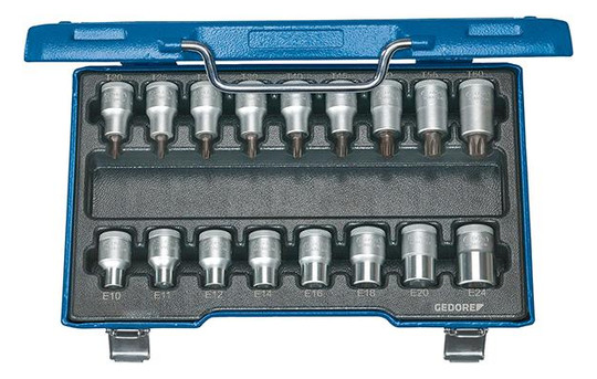 GEDORE-Torx-Einsatz-Satz ITX19TX-017, 1/2-Antrieb -...
