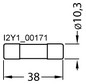 Keramiksicherung FF 3A 600V AC 10x38mm Keramik