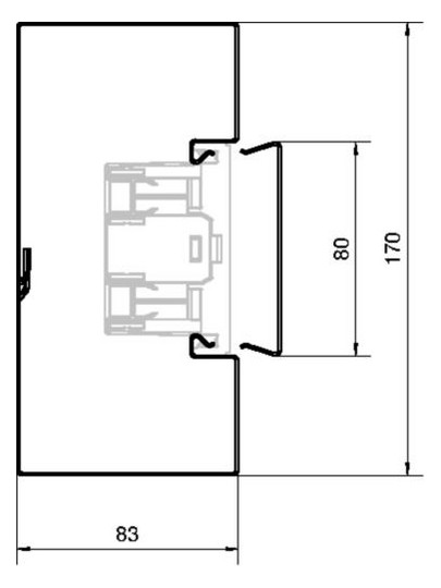 Geräteeinbaukanal ST 170x85mm vz 8280qmm GEB-K 2000mm