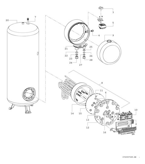 TR2000TF 200 T Standspeicher 200 l EEK:C - UNI ELEKTRO Online-Shop 