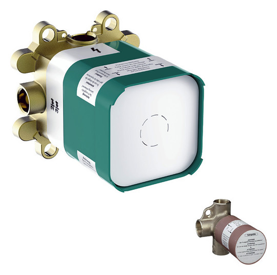 hansgrohe Grundkörper Axor ShowerComposition Rp 1/2, für Kopfbrause 2jet mit Brausearm