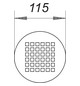 Dallmer Rost Quadra Ø 115 mm, rund, Edelstahl