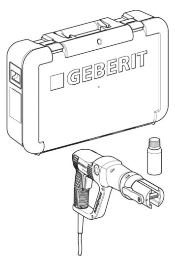 Geberit Pressgerät EFP 203 Kompatibilität 2, in Koffer