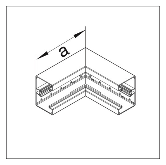 Inneneck GEB-K Kst UT 130x85mm ver-ws unbeh RAL9016