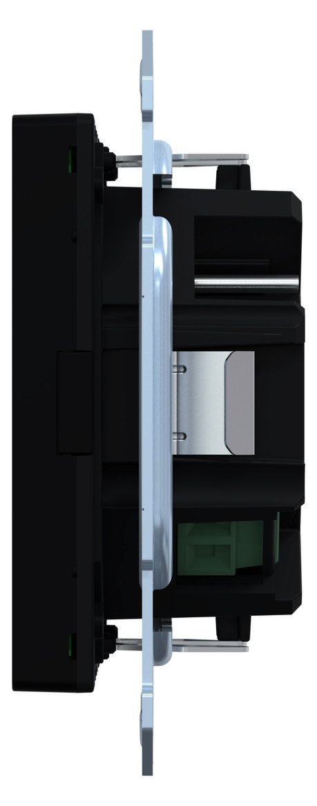 Raumtemperaturregler UP System M KNX m.Abdeckpl Mit Vor-Ort Bedienung