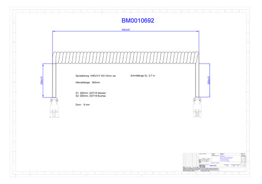 Bachmann Spiralleitung H05VV-F BM0010692 
