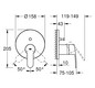 GROHE Fertigmontageset Eurostyle Cosmopolitan UP-Wannen-Einhebelmischer, chrom