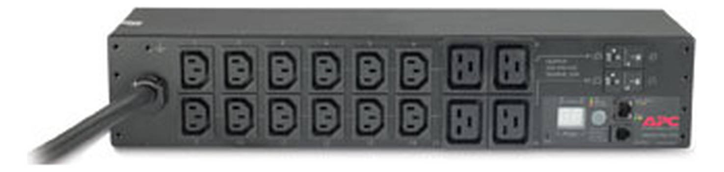 Rack-Stromverteilung 2HE 12Steckd 12xC13 4xC19 230V Mit Sicherung m.Display