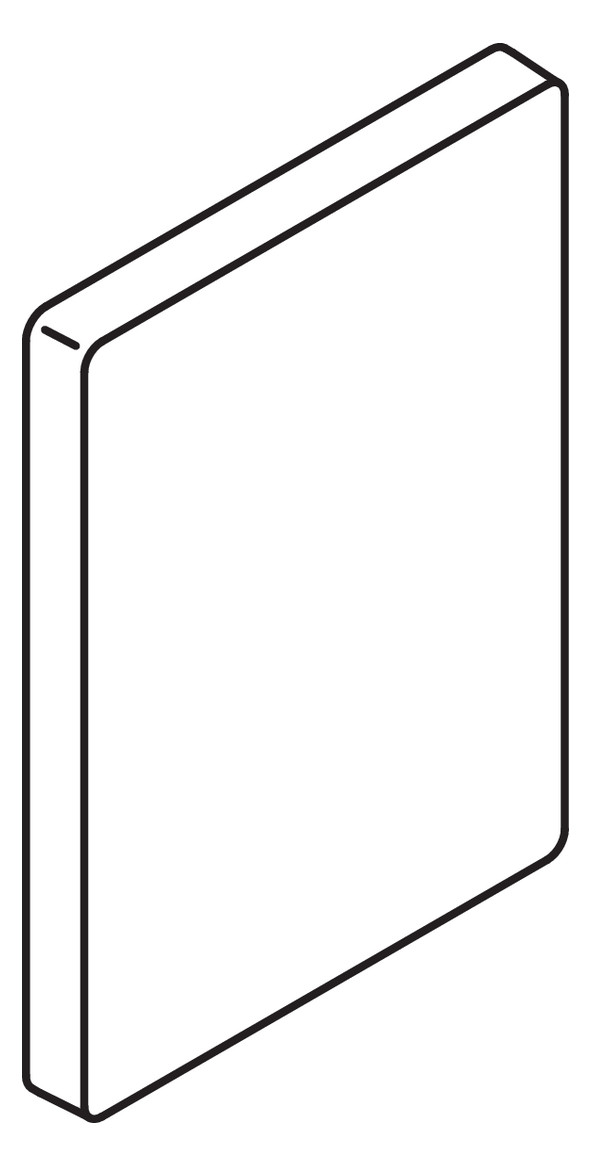 HEWI Abdeckung System 800 K White Edition reinweiß, für Wandplatte, Kunststoff