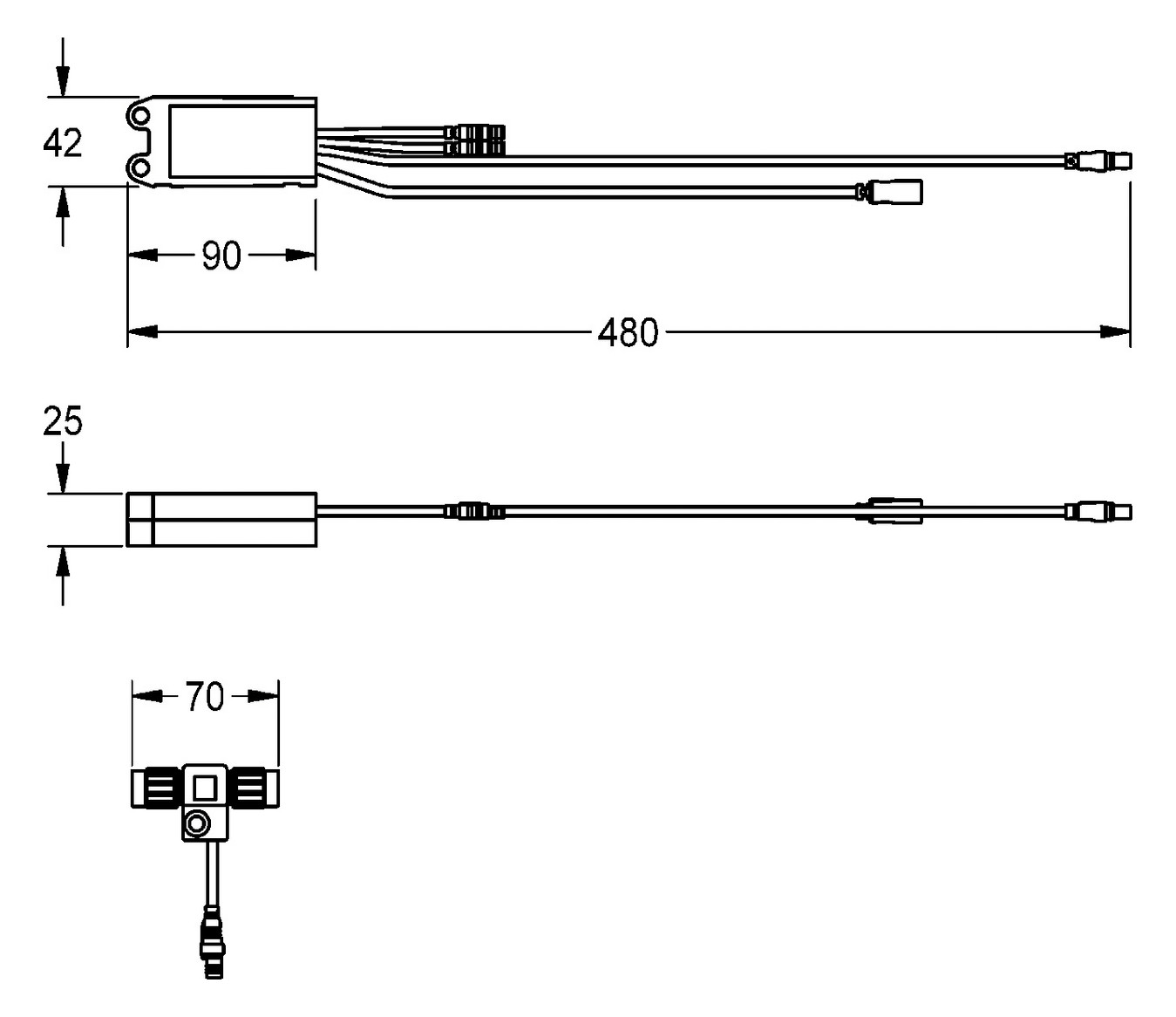 AR Elektronikmodul, A3000open, EM5, ID 09010, 24 VDC
