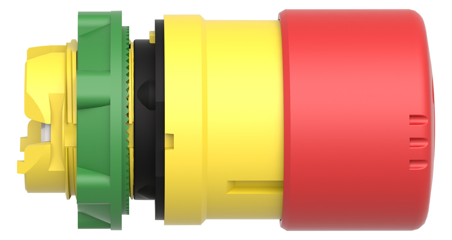 Frontelement für Not-Aus Ø22,5mm rt rnd IP66 hoch Schaltfunktion verrastend Dreh