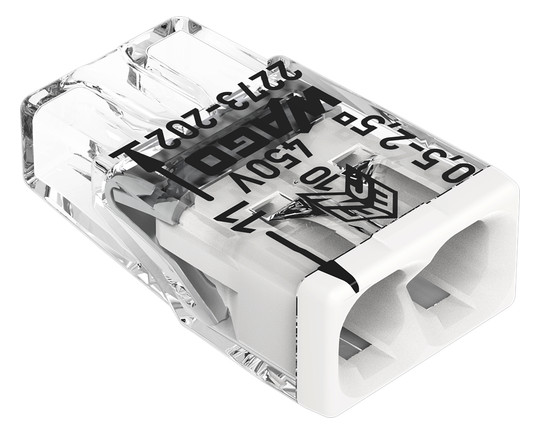 Steckklemme 2f 400V 24A Serie 2273 0,5-2,5qmm f.Massivleiter