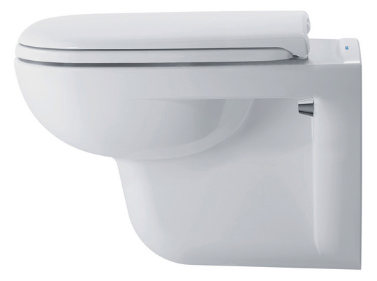 Duravit WC-Sitz D-Code Compact ohne Absenkautomatik, Scharniere Edelstahl, weiß