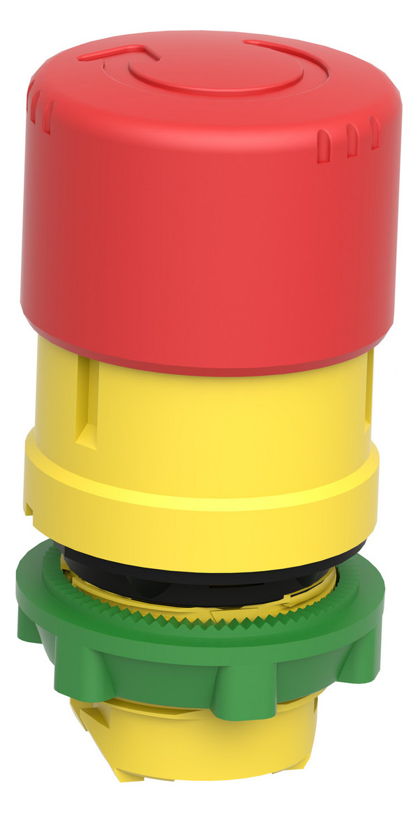 Frontelement für Not-Aus Ø22,5mm rt rnd IP66 hoch Schaltfunktion verrastend Dreh