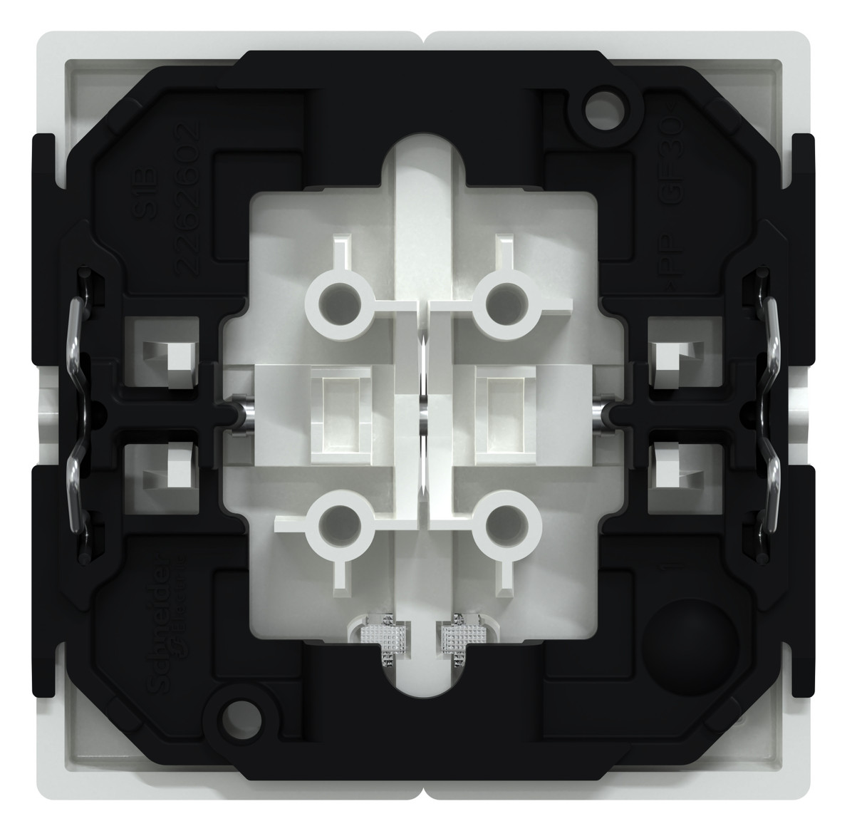 Wippe Serien Schalter System M akws glz aktivweiß Kontrollfenster/Lichtauslass