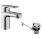 hansgrohe Waschtisch-Einhebelmischer 70 Vernis Blend mit Metall-Zugstangen-Ablaufgarnitur, chrom