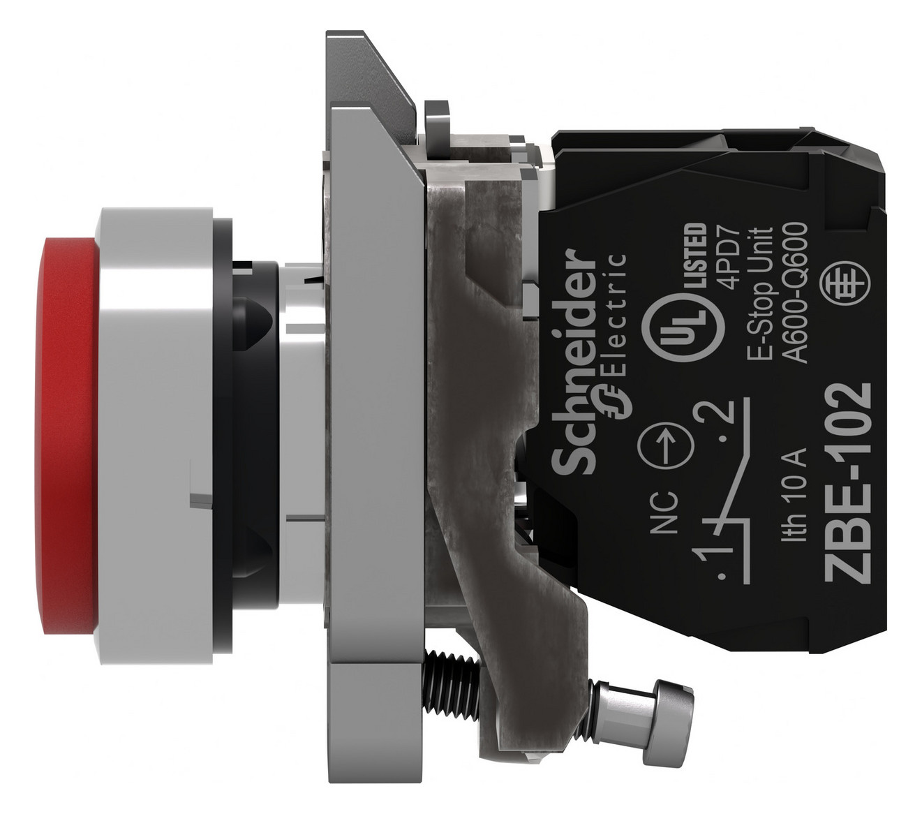 Drucktaster 1f rt rnd Ø22,5mm 1Ö IP66 hoch Tastend