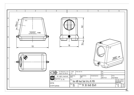 HART Tüllengehäuse           19300480549 