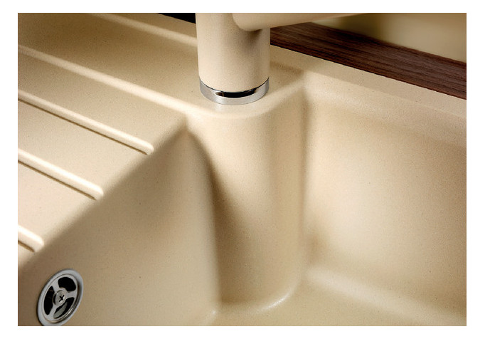 Blanco Spüle ZIA 40 S SILGRANIT 61,5 x 50 cm, schwarz, ohne Ablauffernbedienung