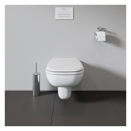 Duravit WC-Sitz D-Code mit Absenkautomatik, Scharniere Kunststoff, weiß