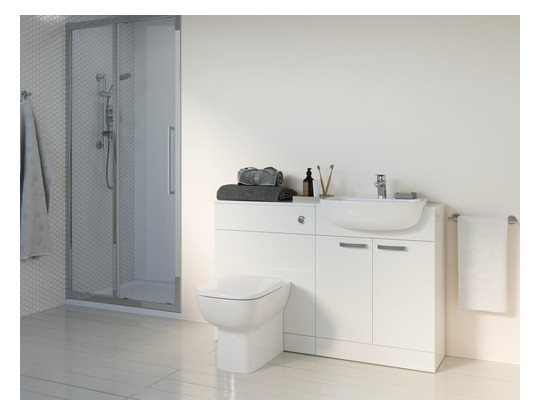 Ideal-Standard WC-Sitz Connect E mit Sitzpuffer, Scharniersatz, Softclosing, weiß