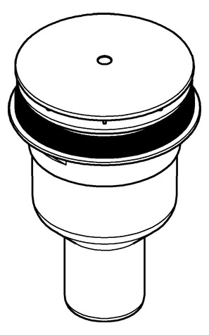 GROHE Ablaufgarnitur Universal Ø 11,2 cm, Abgang senkrecht, chrom