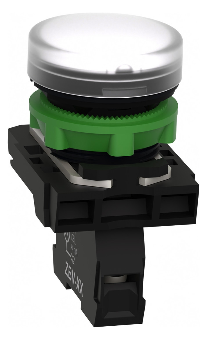 Leuchtmelder komplett 1f LED AC rnd hoch Ø22mm ws IP66