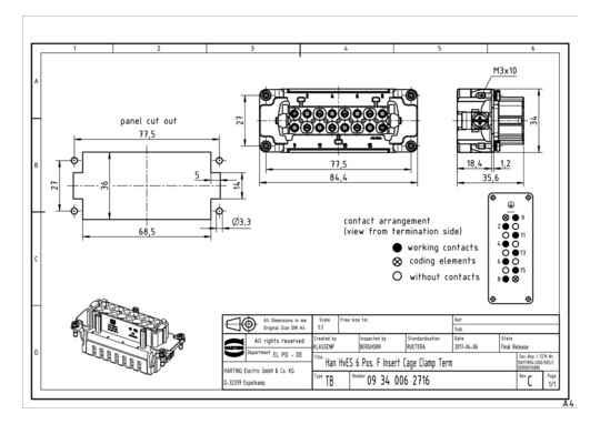 HART Käfigfederanschluss     09340062716 
