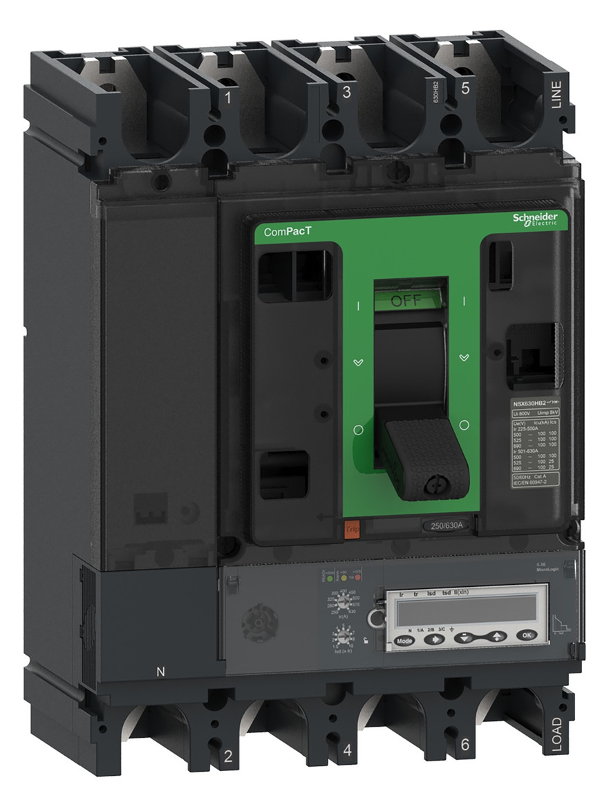 Leistungsschalter 400A 4p 160-400A/In Motorantrieb optional IP40 Festeinbau