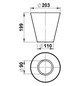 ALBE Lampengläser L-750, Glas   90260144 
