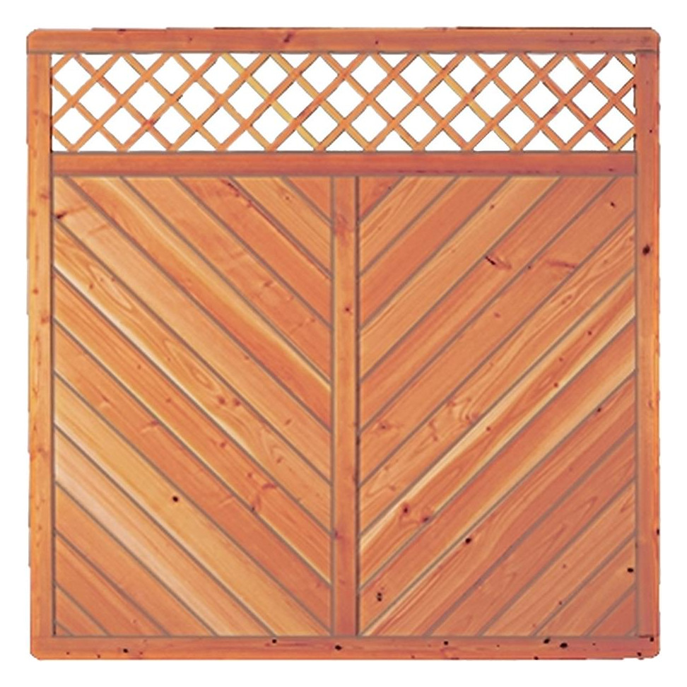 Bild CLASSICO mit Rankgitter Lärche/ Douglasie R. 40/68 mm, 180x180cm Profilbretter 1 - n.a.-0