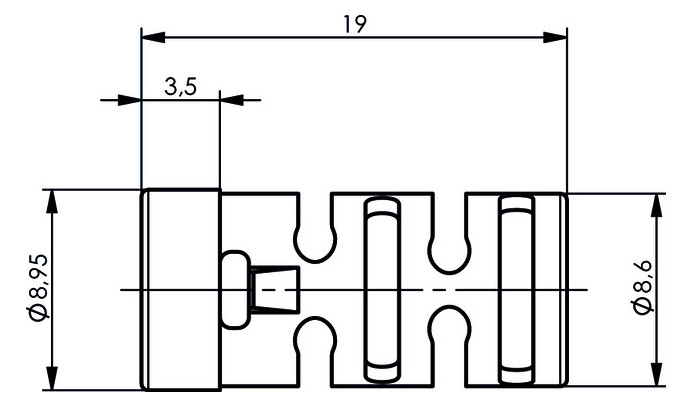 Knickschutz Koax-Typen Rundkabel vi Ø4,7mm Kst