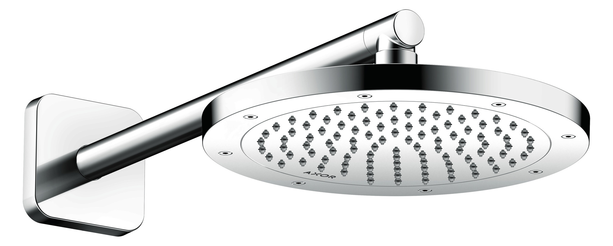 hansgrohe Kopfbrause EcoSmart plus Axor Decken- oder Wandmontage, 245mm, 1jet, chrom