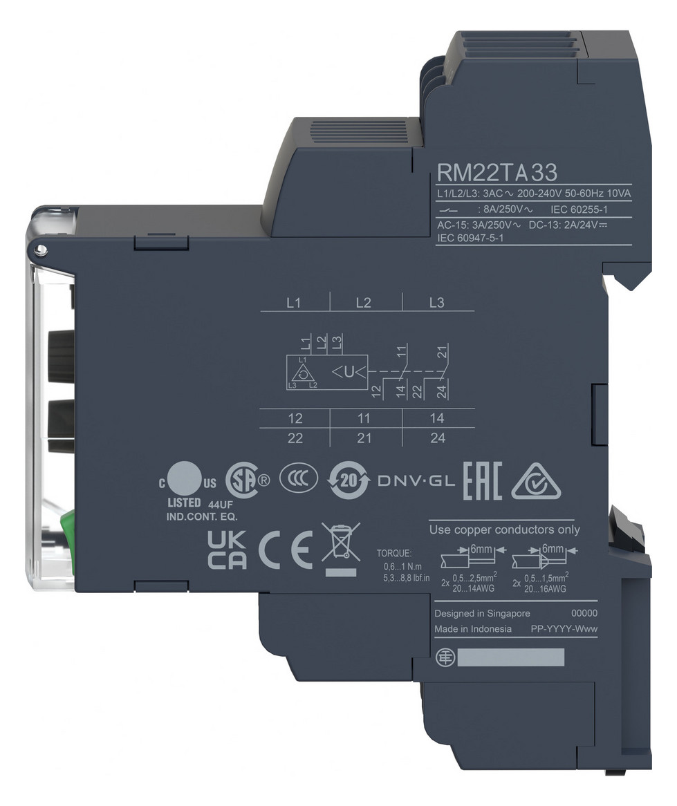 Phasenwächter 304-576V min.Ansp=0,1s max.Ansp=30s