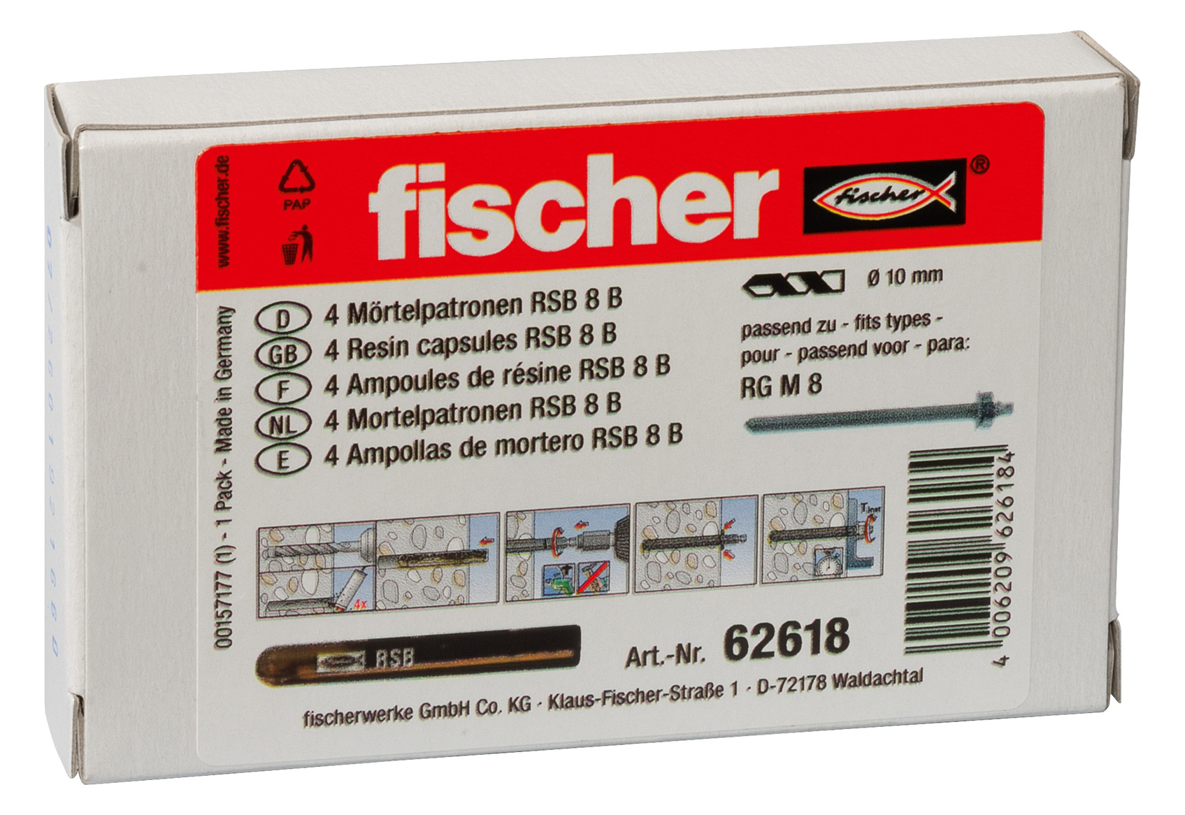 Bild Mörtelpatrone RSB 8 B fischer fischer-1