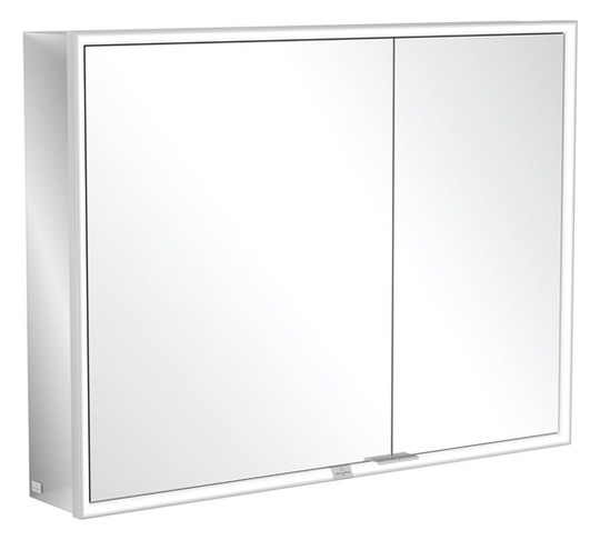 V&B Spiegelschrank MY VIEW NOW 100 x 75 x 16,8 cm, LED-Beleuchtung, 2 Türen, mit Sensorschalter